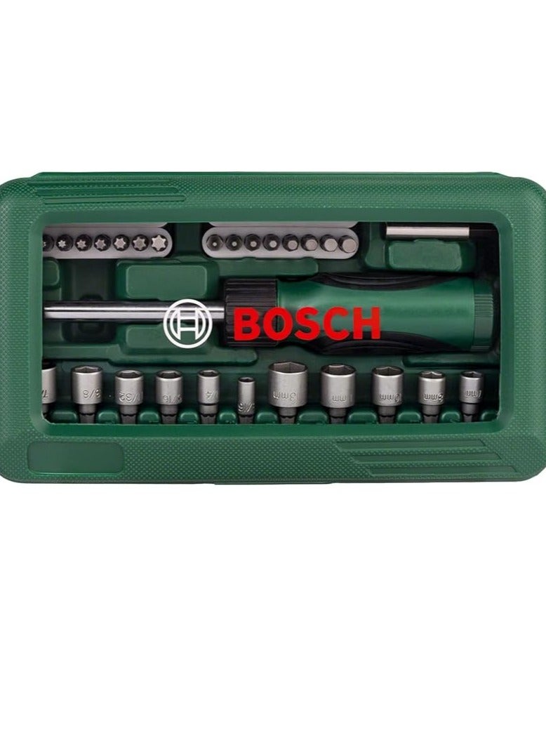 BOSCH - Promo Screwdriver Bit Set, 46 pieces, Magnetic universal holder for fast bit changes and a reliable screw hold in the bit - Image 2