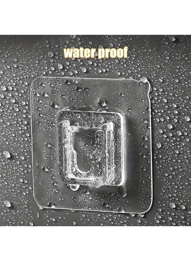 20 Pairs Transparent Strong Adhesive Wall Hooks Easy To Install Suction Cup For Kitchen Bathroom - Image 5