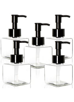 5 Pack 4 Ounce Plastic Pump Bottles, Square Refillable Plastic Pump Bottles For Dispensing Lotions, Liquid Soap (Clear With Black Pump) - pzsku/Z5C0A7495D61D0B4C1B1AZ/45/_/1730727735/a44c22a0-f224-4555-b15d-59bdb9581fdd