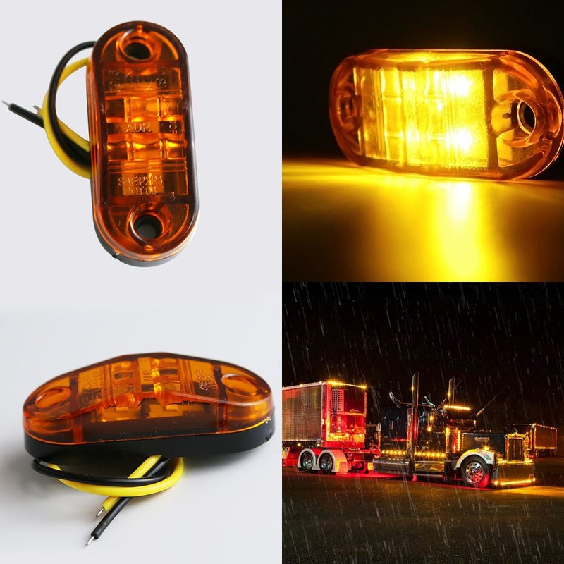 30pcs New Upgraded Universal LED Indicator Light 12V 24V For Truck RV Car Bus Trailer - Image 4