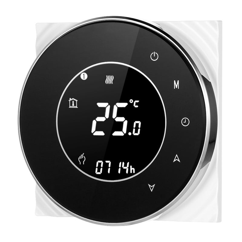 95-240V Wi-Fi Smart Thermostat Programmable Electric Heating Thermostat Temperature Controller Voice APP Control Backlight LCD Electric Heating Thermoregulator Compatible with Echo Google Home - Image 2