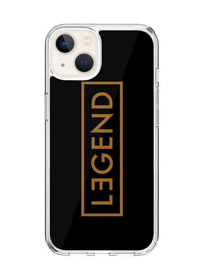 Stylizedd Classic Clear Case for Apple iPhone 14 Hybrid Soft Case Flexible Edges Anti Drop TPU PC Gel Thin Transparent Cover [ Designed for Apple iPhone 14 ] - Legend Full Print - Image 1