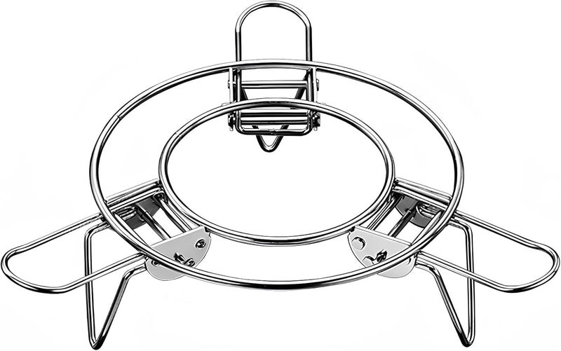KASTWAVE Round Adjustable Steamer Rack for Pots - Expandable Stainless Steel Trivet Insert for Wok, Pans, Instant Pot, Steaming, and Cooling, Universal Fit Heatproof Cooking and Baking Helper - Image 1