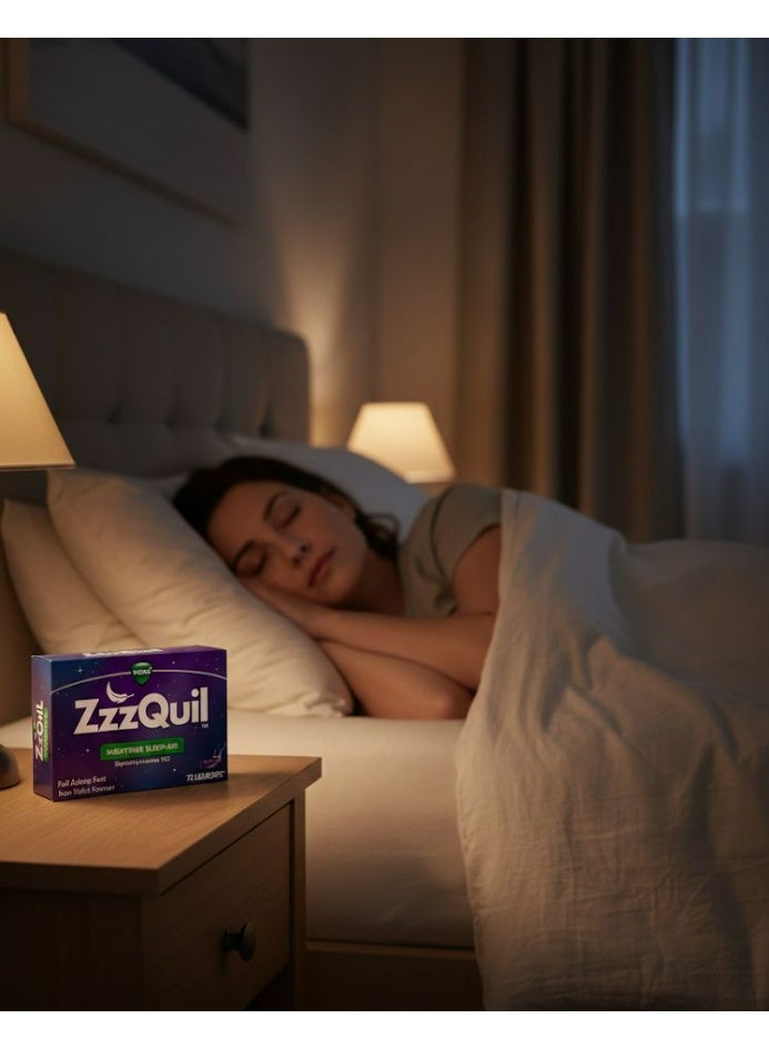 ZzzQuil, Nighttime Sleep Aid Liquid Capsules, 25 mg, 72 Liquid Capsules - Image 2