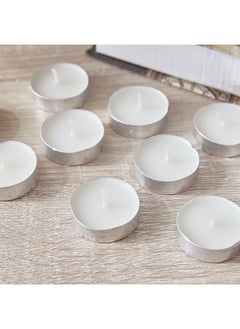 Home Box Qara 50-Piece Vanilla Tealight Candle Set 19 x 2.5 x 19 cm  - Image 3