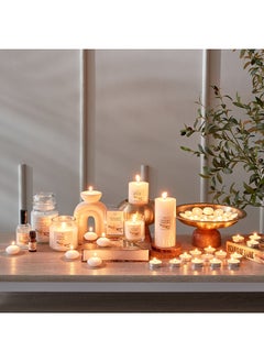 Home Box Qara 50-Piece Vanilla Tealight Candle Set 19 x 2.5 x 19 cm  - Image 4
