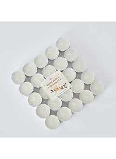 Home Box Qara 50-Piece Vanilla Tealight Candle Set 19 x 2.5 x 19 cm  - Image 5