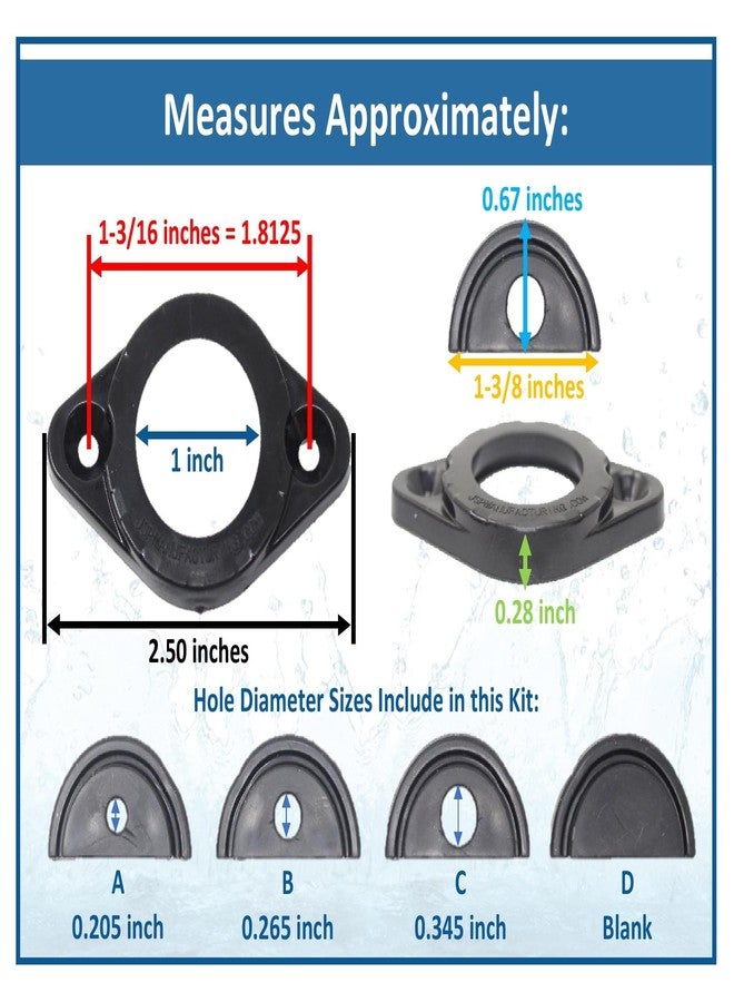 JSP Manufacturing مجموعة أسلاك عبر الهيكل من JSP لصنادل الكاياك، مجموعات أسلاك عبر الهيكل لتركيبات أنظمة وايلدرنس هوبي لأجهزة كشف الأسماك، والمحركات، ومجموعات الإضاءة، إلخ. ملحقات أسلاك الكاياك - Image 3