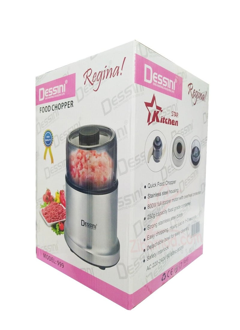 ديسيني ريجينا - ELECTRIC STAINLESS STEEL QUICK FOOD CHOPPER - Image 1