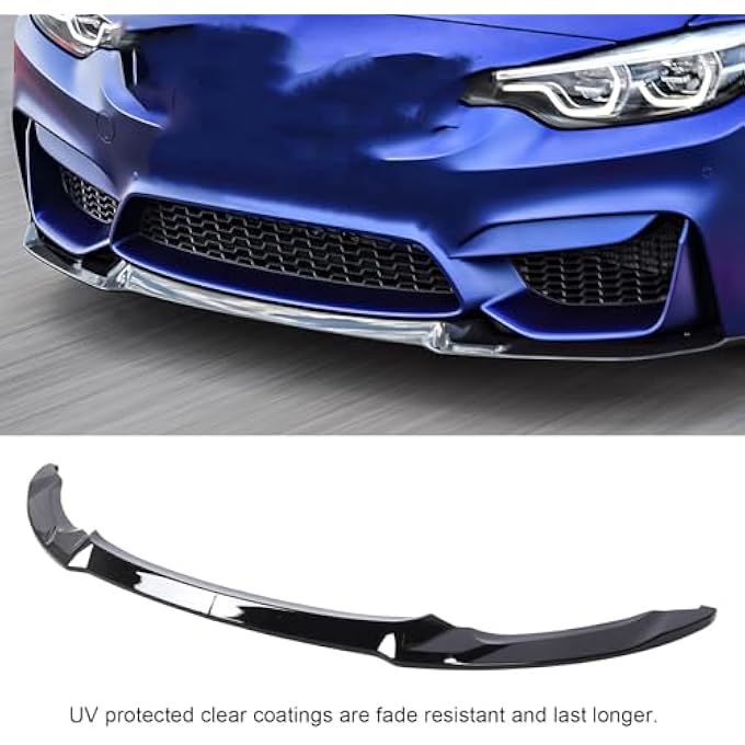Torvex Bumper Lip, Splitter Body Kit Compatible with F80 M3 F82 F83 M4 2015-2020, ABS Front Lip Spoiler Attachment 2pcs - Image 5