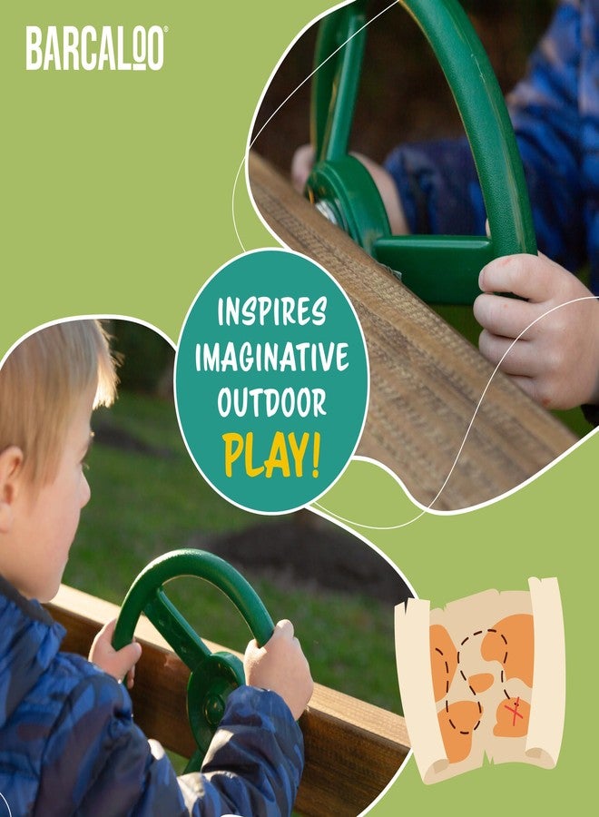 Barcaloo Jungle Gym Steering Wheel for Kids, Easily Mounted on Any Wall Panel, Swing Set Accessory - Image 4