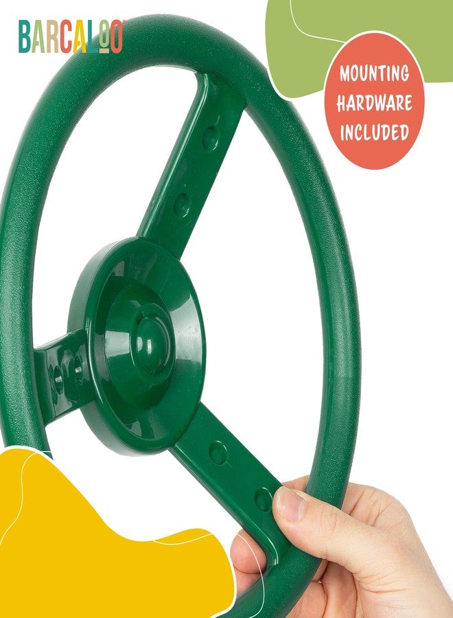 Barcaloo Jungle Gym Steering Wheel for Kids, Easily Mounted on Any Wall Panel, Swing Set Accessory - Image 5