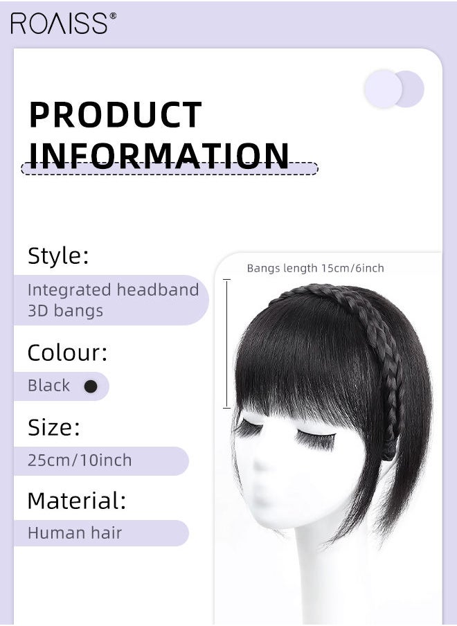 Headband In Bangs Hair Extensions Natural Black Bangs Modify Your Face Hair Extension For Daily Wear Hair Extensions Hair Topper