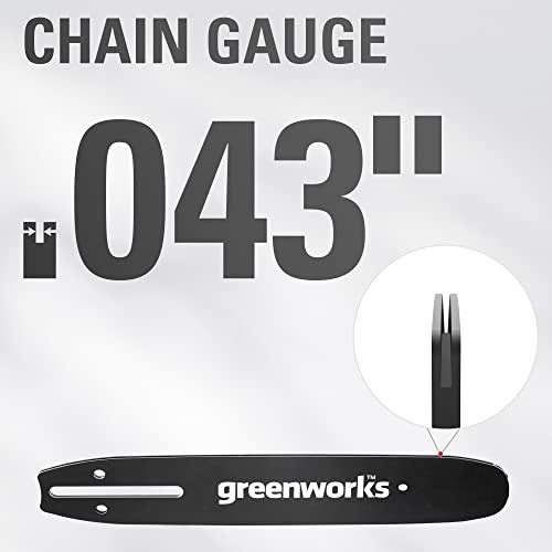 Greenworks 14-Inch Chainsaw Chain 2906802,Black and green - Image 4