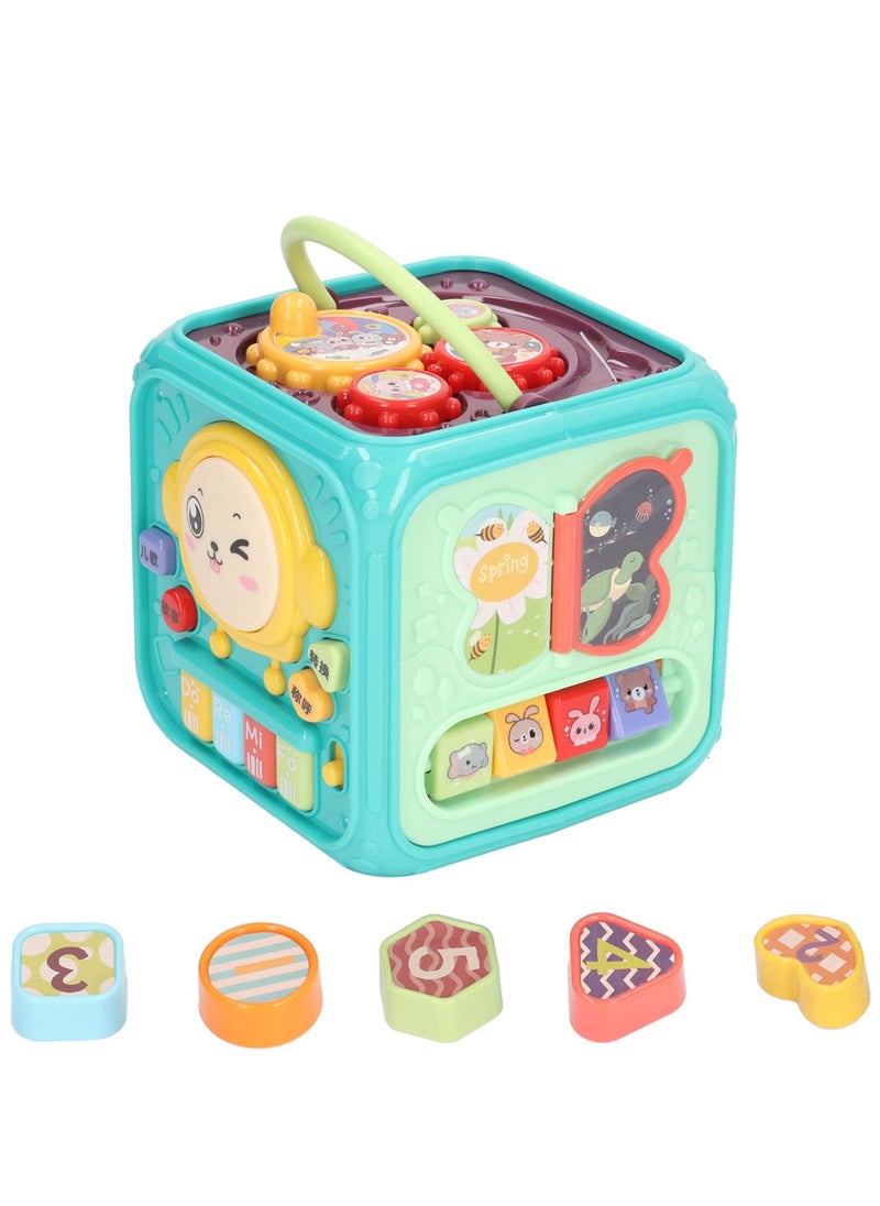 Velaurs Children'S Multifunctional Six-Sided Hand Drum Music Light Safety Early Education Toy Suitable For Boys And Girls  - Image 1