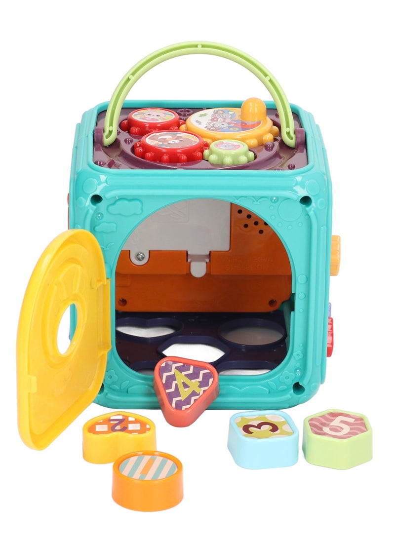 Velaurs Children'S Multifunctional Six-Sided Hand Drum Music Light Safety Early Education Toy Suitable For Boys And Girls  - Image 4