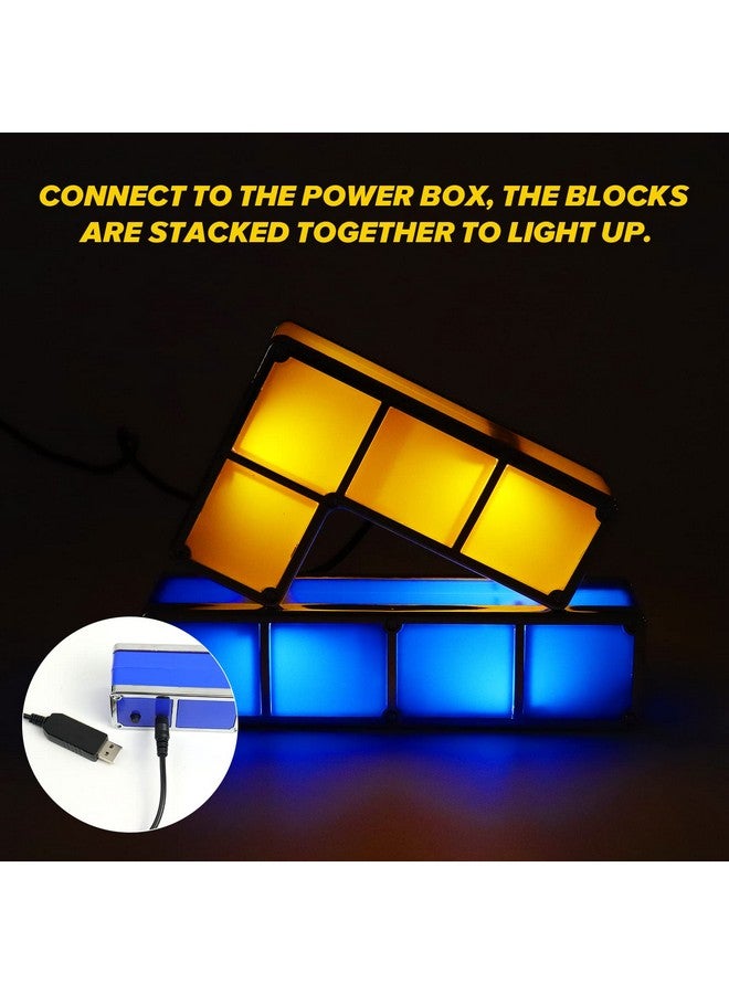 LOSCHEN Night Light,Diy Stackable Led 7 Colors Interlocking Induction Novelty Desk Lamp,3D Puzzle Magic Light Bright Toy For Kids Teens,Gamer Decor Ideal Usb Plug - Image 2