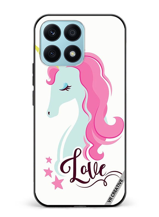 VR CREATIVE Protective Case Cover For Honor X8a Love Unicorn Design Multicolour - Image 1