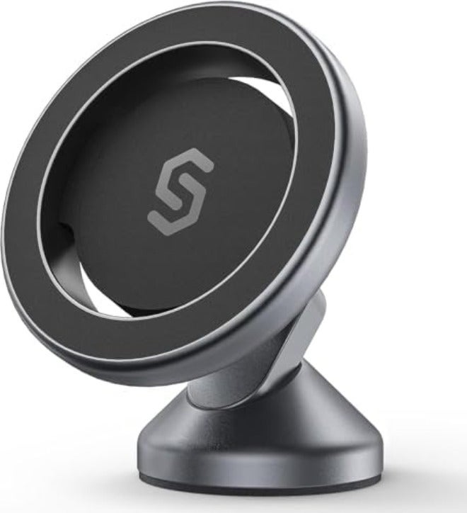 ساينك واير حامل سيارة SYNCWIRE MagSafe، حامل هاتف مغناطيسي للوحة القيادة، حامل هاتف بمغناطيس قوي يدور 360 درجة مع لاصق 3M VHB، متوافق مع iPhone 17/16/15/14/13/12 وحالات MagSafe - Image 1