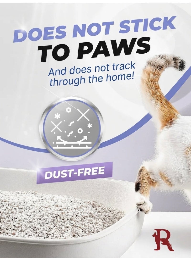 Catmania Premium White Bentonite Clumping Cat Litter Lavender Scent 5L - Image 3