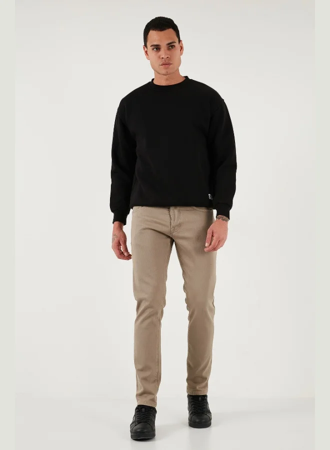 بوراتي جينز رجالي بوراتي قطن مطاطي بقصة ضيقة وخصر عادي وساق رفيعة