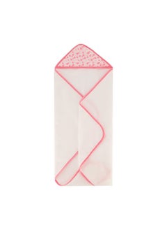 Cudlie Buttons & Stitches Baby Girl 3 Pack Rolled/Carded Hooded Towels In Butterfly Polka Prin - Hello Floral Dino  - Image 3