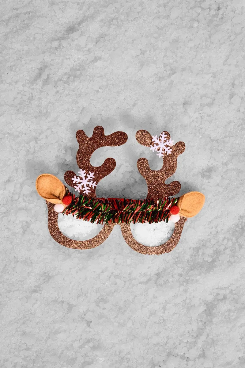 DeFacto Unisex Christmas Reindeer Themed Glasses