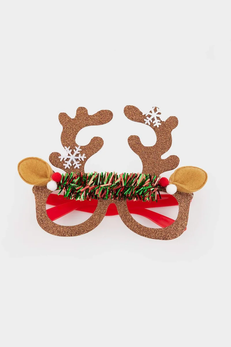DeFacto Unisex Christmas Reindeer Themed Glasses