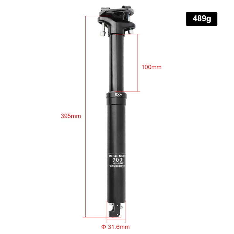 EXAFORM 30.9mm/31.6mm Mountain Bike Seatpost with Adjustable Height MTB Cable Controlled Hydraulic Seatpost Remote Internal Inner Cable Routing Bicycle Seat Post - Image 2