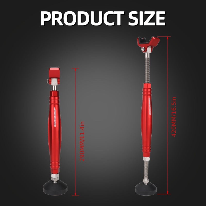 Motorcycle Wheel Cleaning Stand And Lift Tool With Brake Buckle Black For Dirt Bike Motocross Maintenance - Image 2