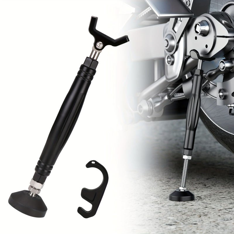 Motorcycle Wheel Cleaning Stand And Lift Tool With Brake Buckle Black For Dirt Bike Motocross Maintenance - Image 1