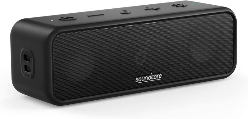 Soundcore 3 من قبل Anker Soundcore, مكبر صوت بلوتوث مع صوت ستيريو, برامج تشغيل الحجاب الحاجز التيتانيوم النقية, تكنولوجيا PartyCast, BassUp, وقت اللعب 24 ساعة, IPX7 مقاوم للماء, التطبيق, مخصص EQ, المنزل, في الهواء الطلق, الشاطئ - Image 1
