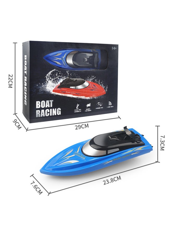 قارب تحكم عن بعد 2.4 جرام، قدرة تحمل طويلة الأمد 20 دقيقة عالية السرعة للتجديف في الصيف، قارب سريع للمياه للأولاد بالجملة-اللون: RH701 أزرق - Image 5