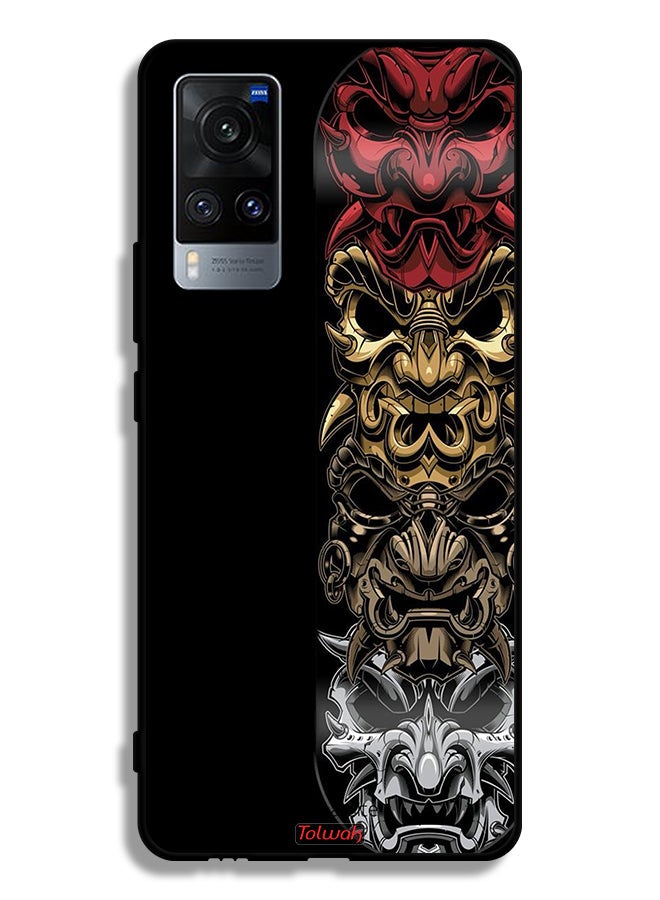 Tolwak Vivo X60t Protective Case Cover Heads Art - Image 2