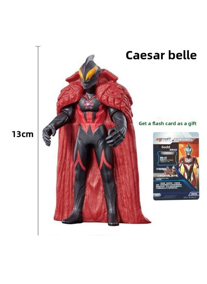 Generic - Ultimate Selo Ultraman Toy Joint Action Figure Shine Gold Infinite Selo Ultraman Hand Toy-Color:--96 Caesar Belle (soft Plastic Bag) - Image 1
