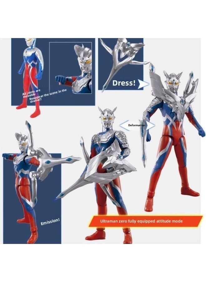 Generic - Ultimate Selo Ultraman Toy Joint Action Figure Shine Gold Infinite Selo Ultraman Hand Toy-Color:--96 Caesar Belle (soft Plastic Bag) - Image 1