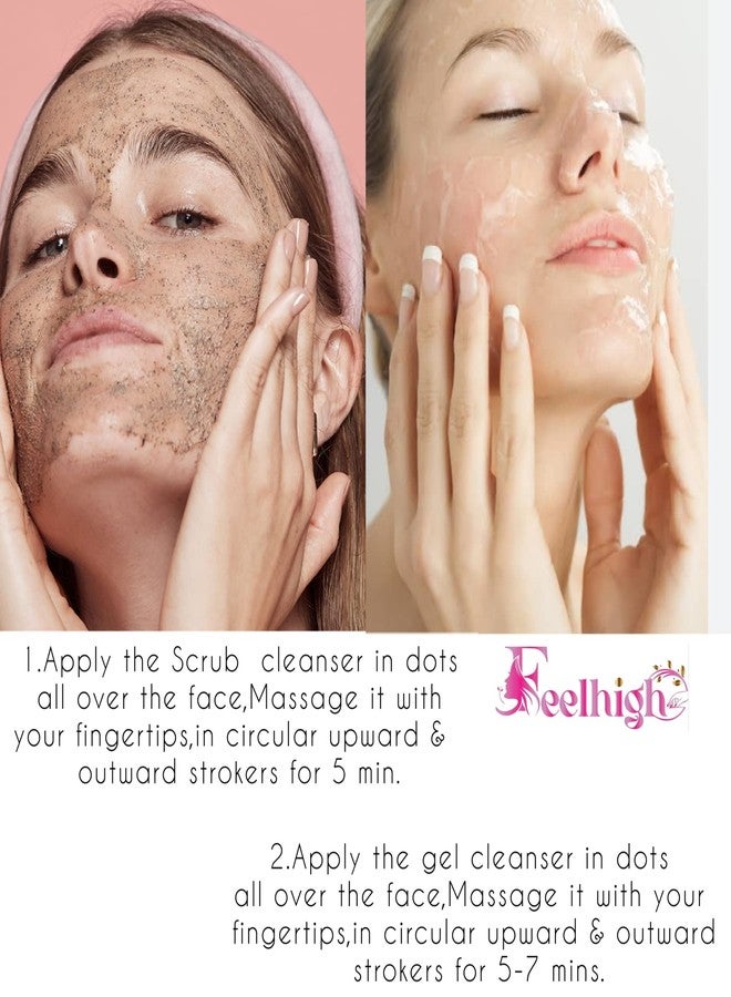 Feelhigh Face & Body De tan Tan Removal Scrub & Pearl Gel -Skin care Products (2 Items in the set) - Image 4
