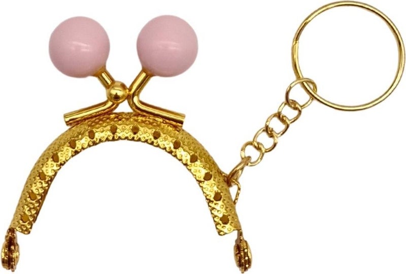 Angel Çanta Aksesuar Angel Bag Accessory 5 cm Keychain Bulk Wallet Clip Powder Color Gold Metal  - Image 1