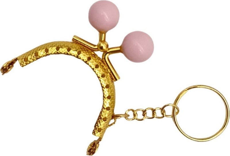 Angel Çanta Aksesuar Angel Bag Accessory 5 cm Keychain Bulk Wallet Clip Powder Color Gold Metal  - Image 3
