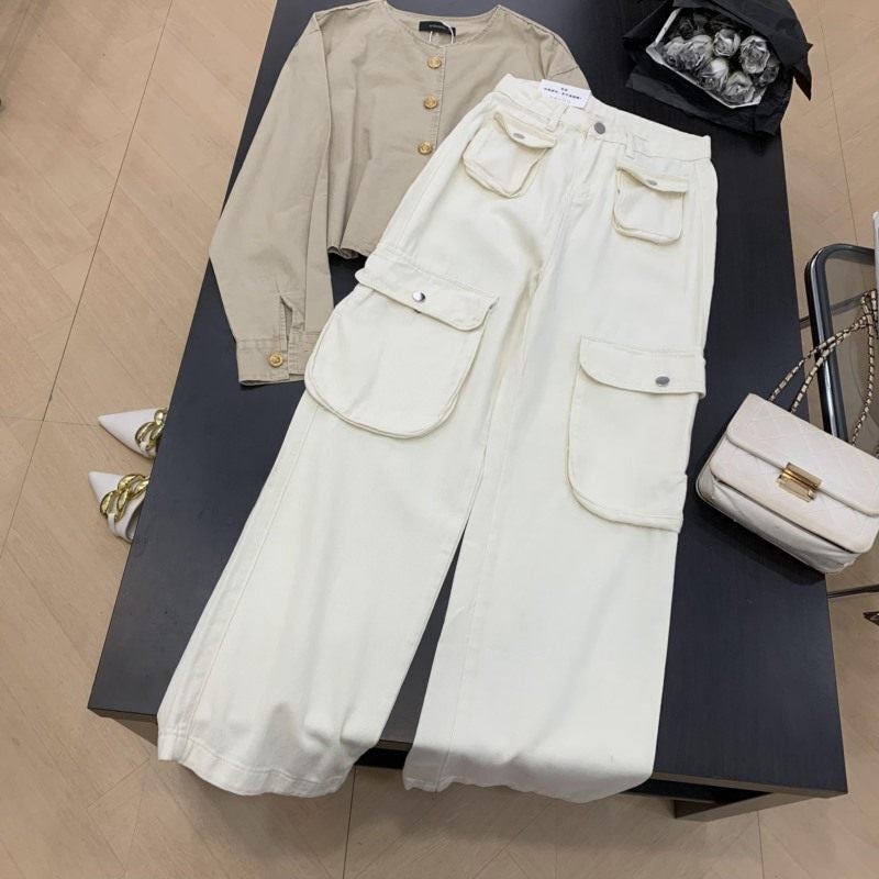 Unisex Classic Denim Jeans Loose Fit Daily Outdoor Wear - Image 5