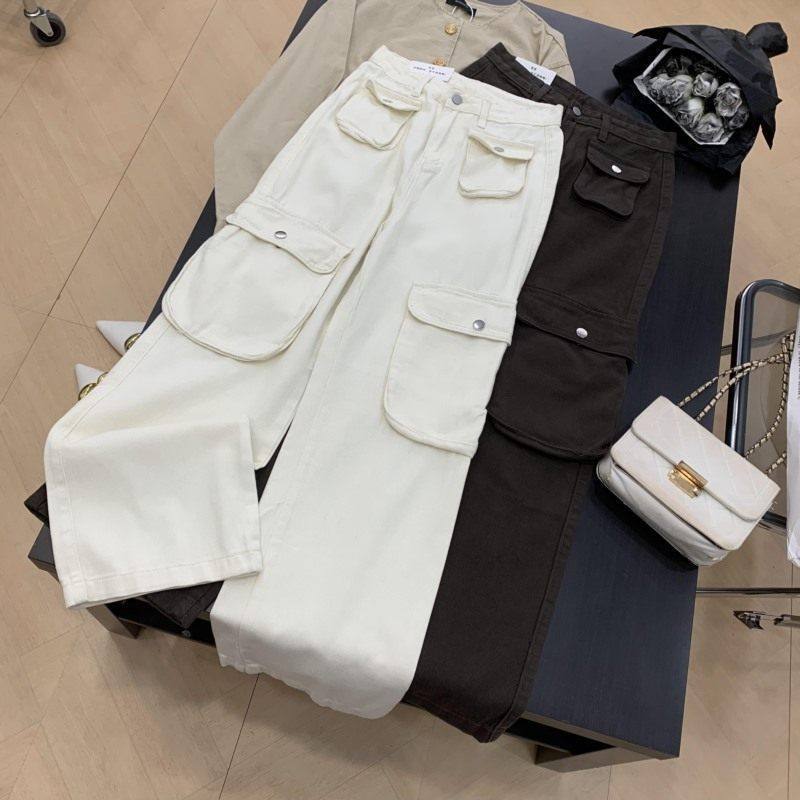 Unisex Classic Denim Jeans Loose Fit Daily Outdoor Wear - Image 3