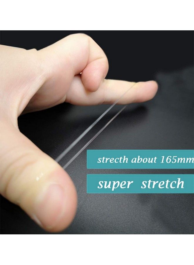 Mincer (800Pcs) Transparent Elastic Hair Band Mini Hair Rubber Bands With A Box Soft Hair Elastics Ties Lengthhair Elastics Strong Reuseable (Transparent) - Image 4