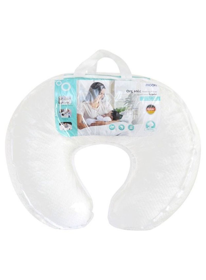 Moon Organic Feeding Nursing Pillow - White - Image 2