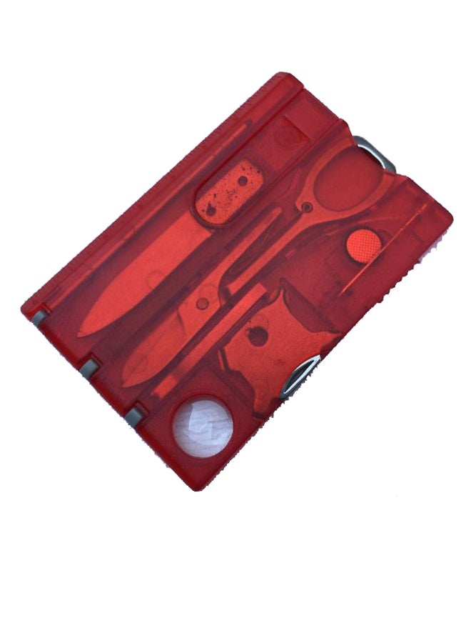 مجموعة أدوات متعددة الأغراض في بطاقة وتشتمل على سكين للنجاة