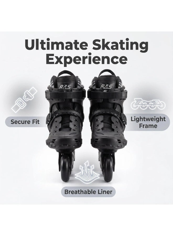 RS Inline Skates Professional Roller Skate Shoes with Adjustable Size for Teens Adults - Image 2