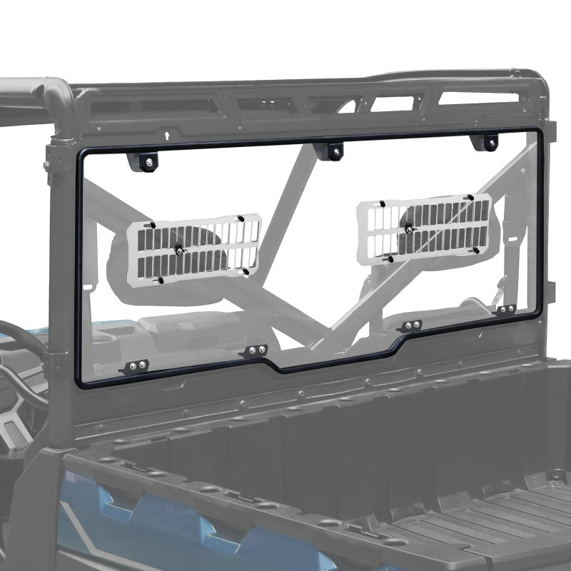 StarknightMT Vented Ranger Rear Windshield Ranger 1000 Sliding Rear Window Back Window Compatible With 20202025 Polaris Ranger 1000 20172025 Ranger XP 1000 Crew 20132019 Ranger XP 900 Crew
