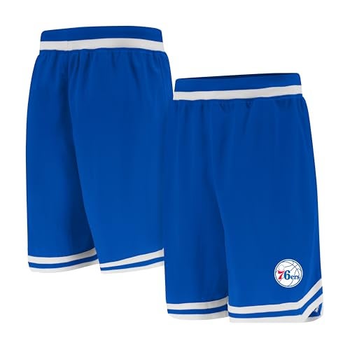 Ultra Game NBA Official Men’s Supreme Basketball Training Shorts - Unisex, Philadelphia 76ers, Team Color, Small - Image 1