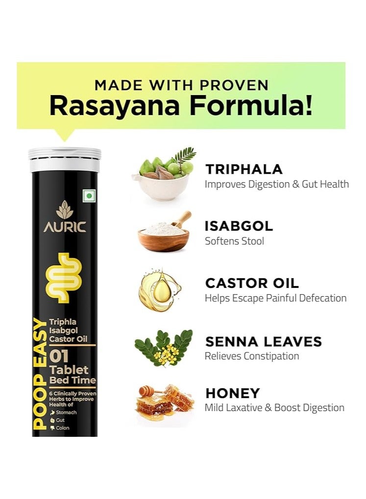 AURIC Easy Effervescent Tablet - 60 Tablets Promoted Healthy Gut, Relieve Constipation, Cleanses Colon - Image 5