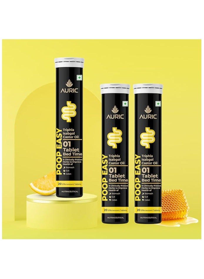 AURIC Easy Effervescent Tablet - 60 Tablets Promoted Healthy Gut, Relieve Constipation, Cleanses Colon - Image 2