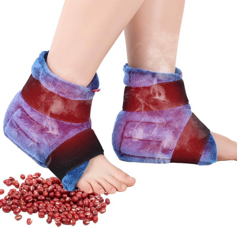 comfytemp أجهزة تدفئة الكاحل القابلة للاستخدام في الميكروويف، FSA يمكن ارتداؤها، HSA أقدام مؤهلة، وسادة تدفئة رطبة لالتهاب اللفافة الأخمصية، شبشب حراري لالتهاب وتر العرقوب، التواء الكاحل، تحفيز الكعب للحصول على هدية جيدة - غسيل يدوي - Image 1
